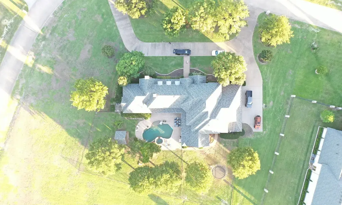 New shingle roof installation on a home in Big Spring